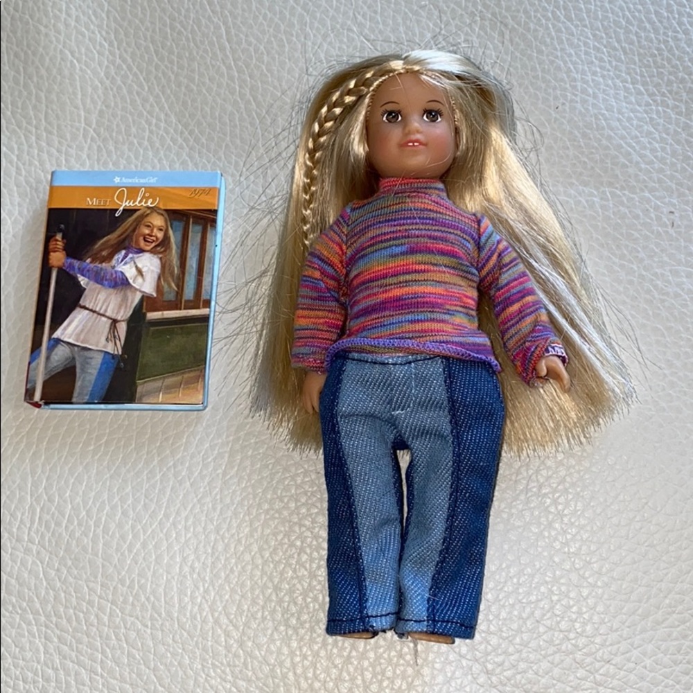 American Girl Doll mini doll and mini book